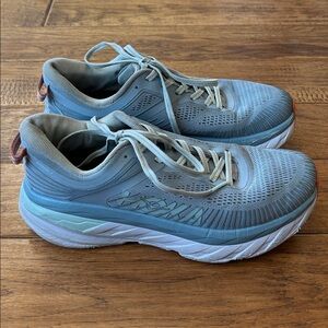Hoka One One Blue and Gray Athletic Shoes